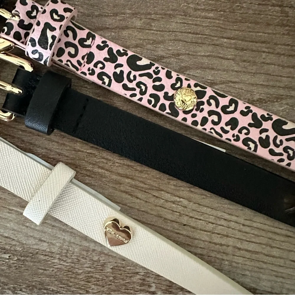 Betsey Johnson 3PCK Belts